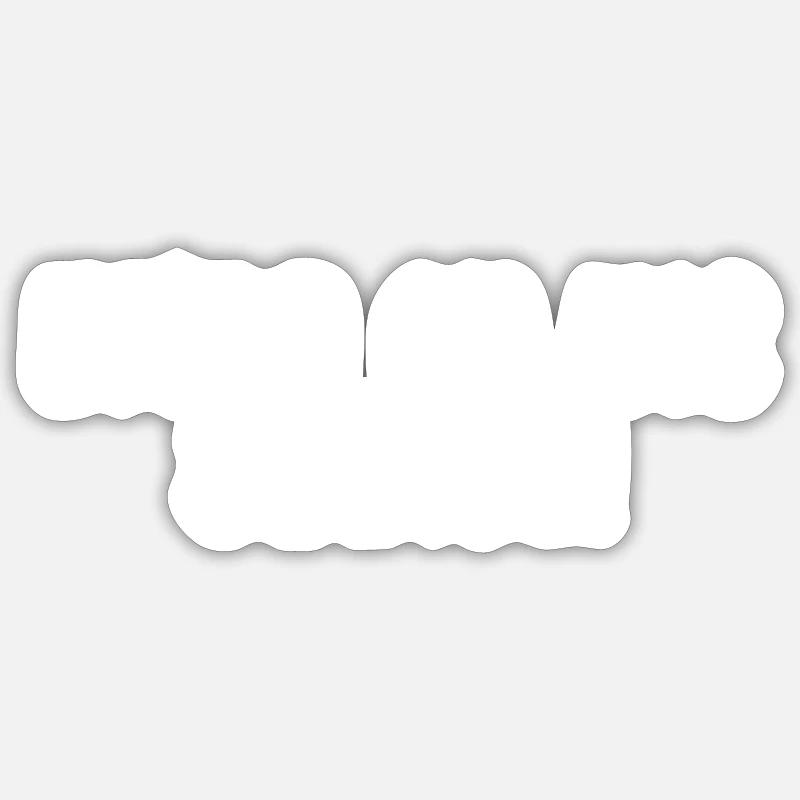 Bowling - Place aux strikes ! - Sticker taille S (10 x 10 cm) - blanc mat