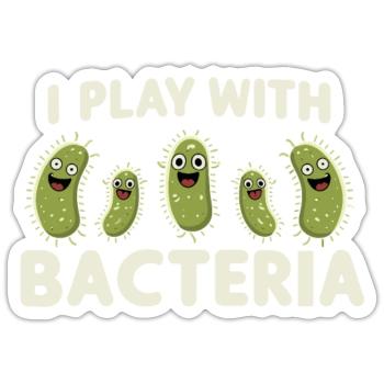 Microbiologist Microbiology Lab Staph Biology - Sticker Größe S (10 x 10 cm) - Mattweiß - Vorne