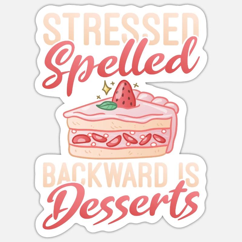 Cake Lover Cake Gift - Sticker Größe S (10 x 10 cm) - Mattweiß