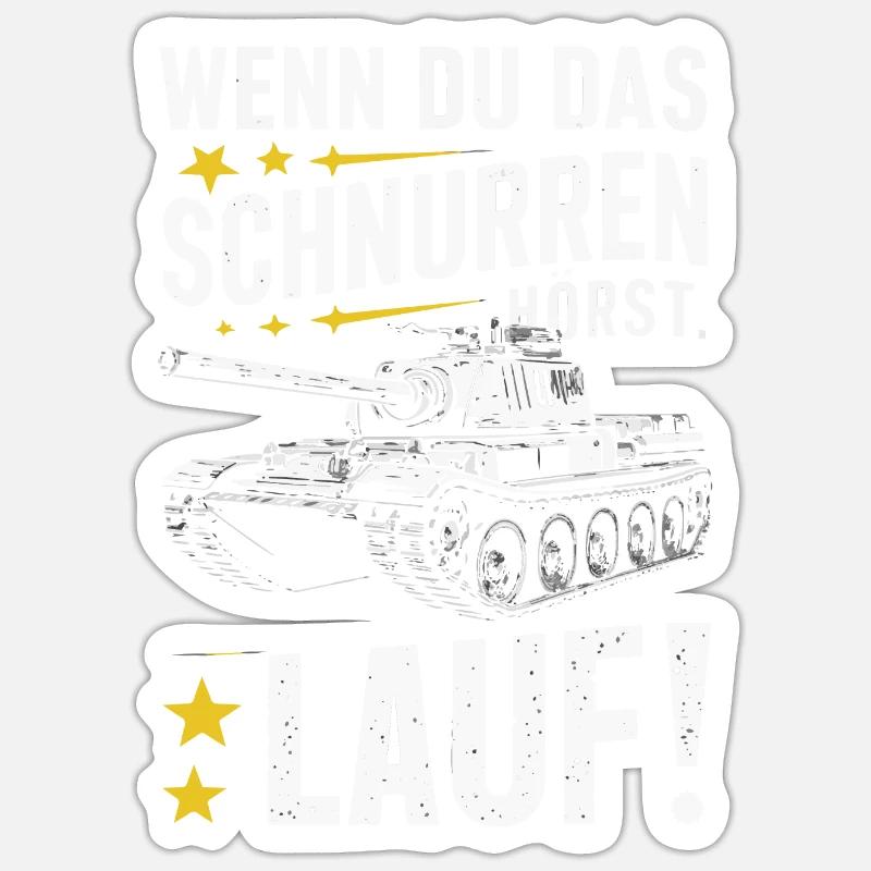 Panzer Kampfpanzer Panzerkampfwagen Panzerfahrer Sticker Größe S (10 x 10 cm)