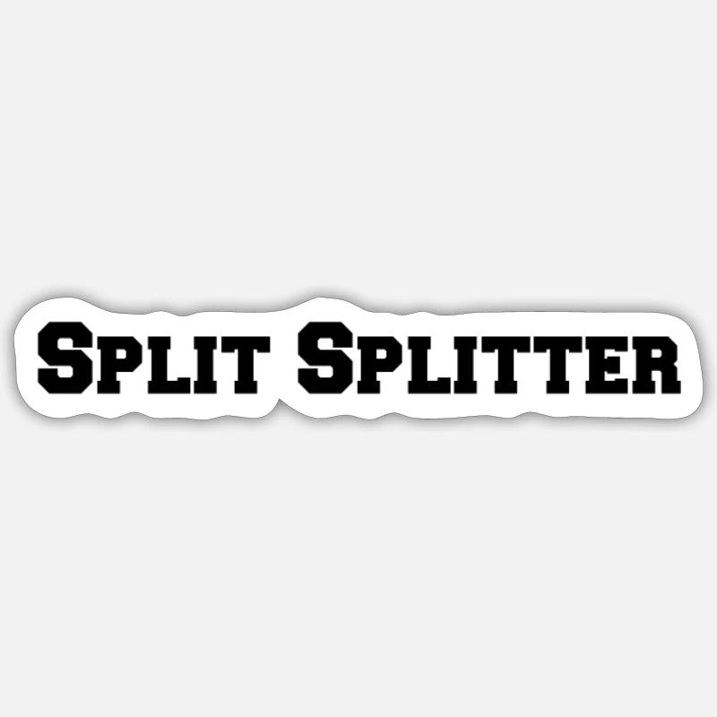 Bowling - Split Splitter - Sticker Größe S (10 x 10 cm) - Mattweiß