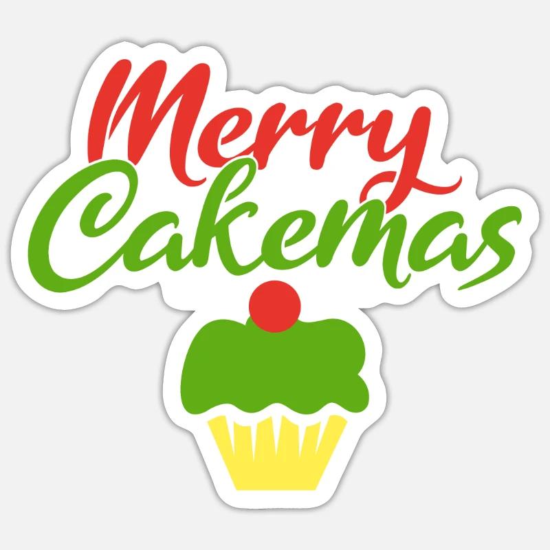 Cake Lover Cake Gift - Sticker Größe S (10 x 10 cm) - Mattweiß