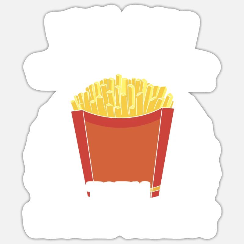Frites Sticker taille S (10 x 10 cm)