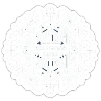 Puzzle Partners Squad 4 - Sticker size S (10 x 10 cm) - white matte - Front