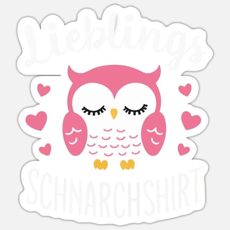 Nachteule Eule Eulen Vogel Sticker Größe S (10 x 10 cm)