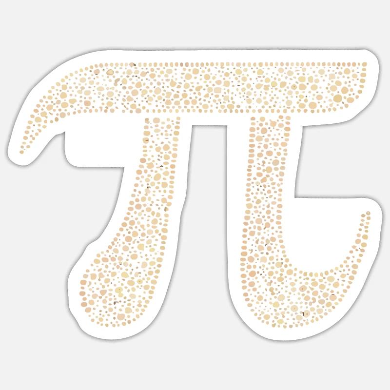Pi Digits Math Nerd Circle Number Pi Symbol Sticker size S (10 x 10 cm)