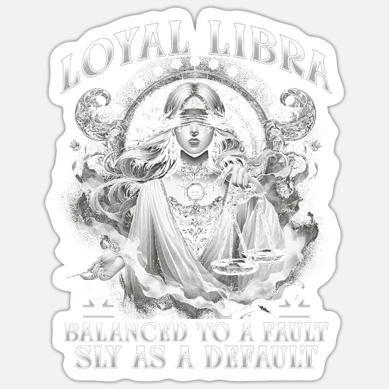 Libra Horoscope Loyal Libra Sticker size S (10 x 10 cm)