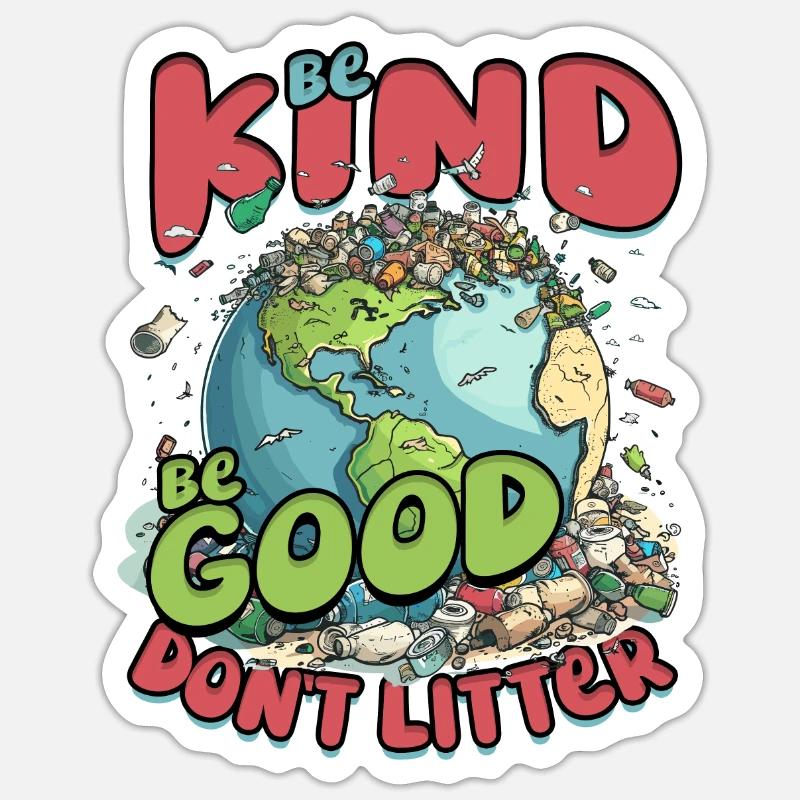Umweltschutz Umweltschützer Klimaschutz - Sticker Größe S (10 x 10 cm) - Mattweiß