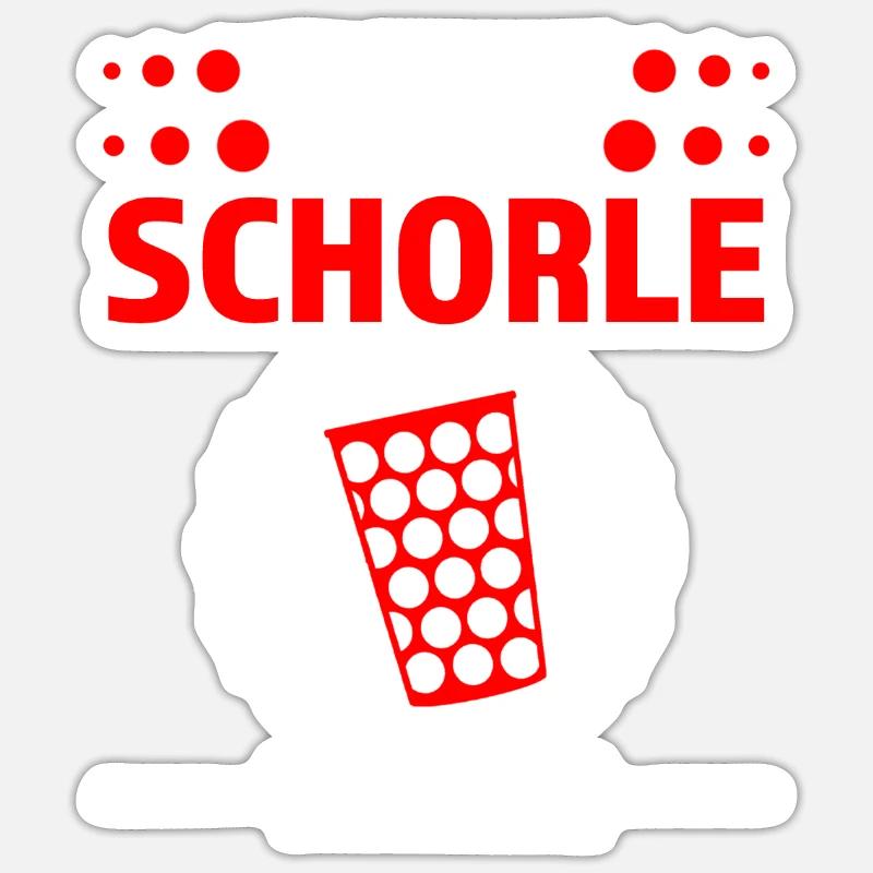 Schorle Pfälzer Pälzer Geschenk Sticker Größe S (10 x 10 cm)