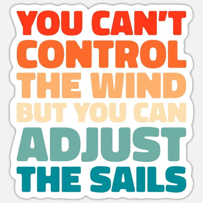Sailing, Sailing, Sailboat - Sticker size S (10 x 10 cm) - white matte