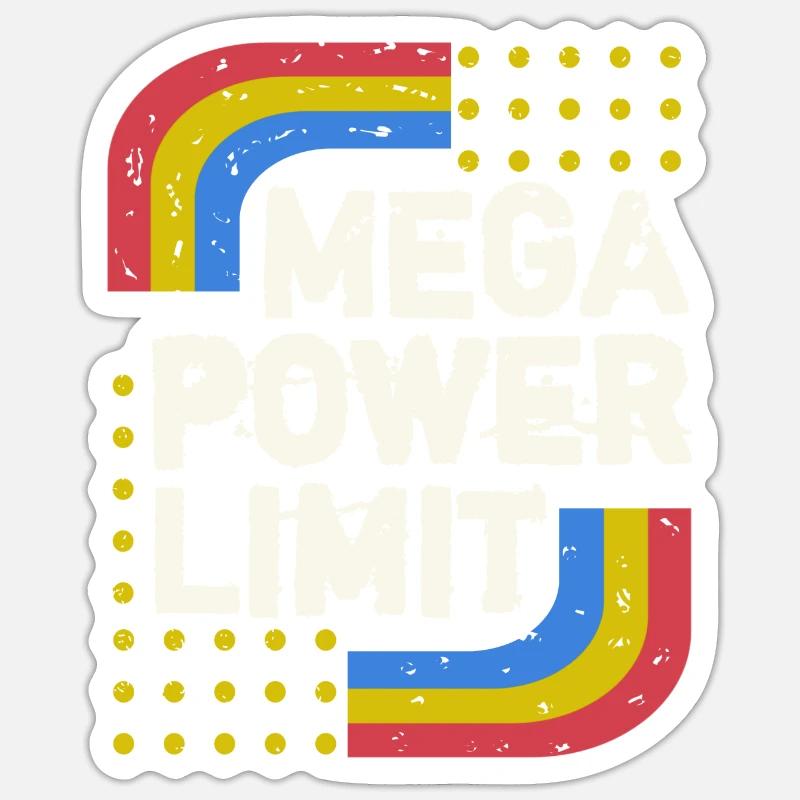 Mega Leistungslimit - Sticker Größe S (10 x 10 cm) - Mattweiß