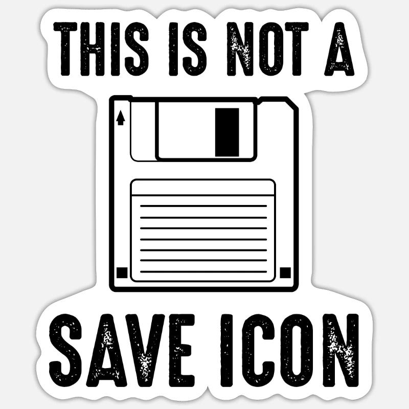 Computer Joke Sticker size S (10 x 10 cm)