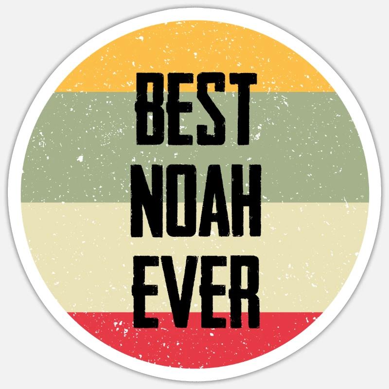 Best Noah Ever - Sticker Größe S (10 x 10 cm) - Mattweiß