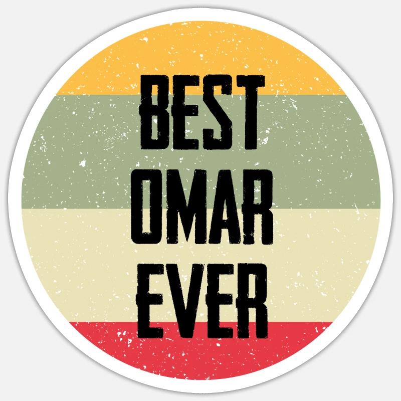 Best Omar Ever Sticker Größe S (10 x 10 cm)