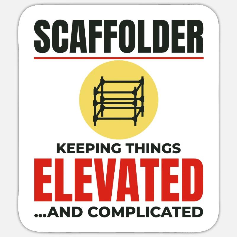 Scaffolder Scaffold Builder Scaffolding Platform Sticker size S (10 x 10 cm)
