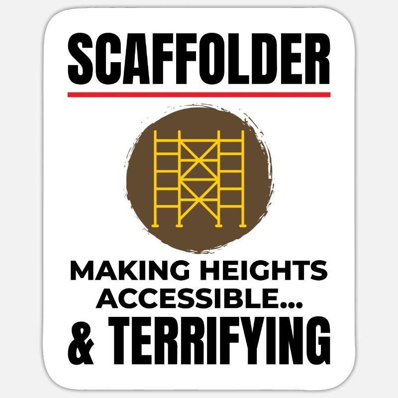 Scaffolder Scaffold Builder Scaffolding Platform Sticker size S (10 x 10 cm)