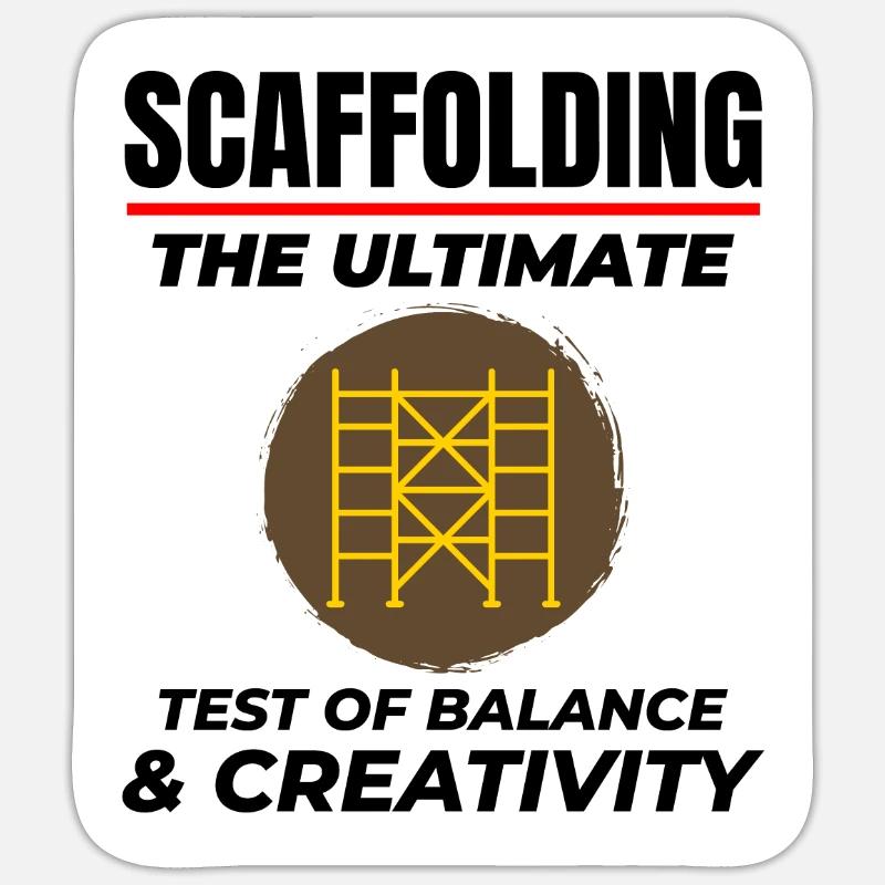 Scaffolder Scaffold Builder Scaffolding Platform Sticker size S (10 x 10 cm)