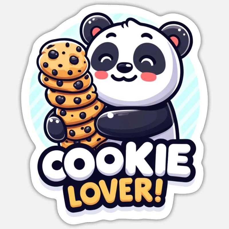 Cookie Lover - Sticker size S (10 x 10 cm) - white matte