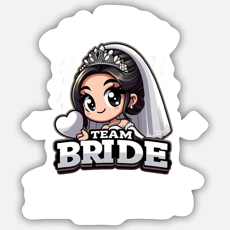Team Bride - Forts ensemble pour un mariage de célibataire Sticker taille S (10 x 10 cm)
