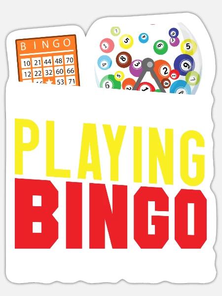 Bingo Player If You See Me Playing - Sticker Größe S (10 x 10 cm) - Mattweiß