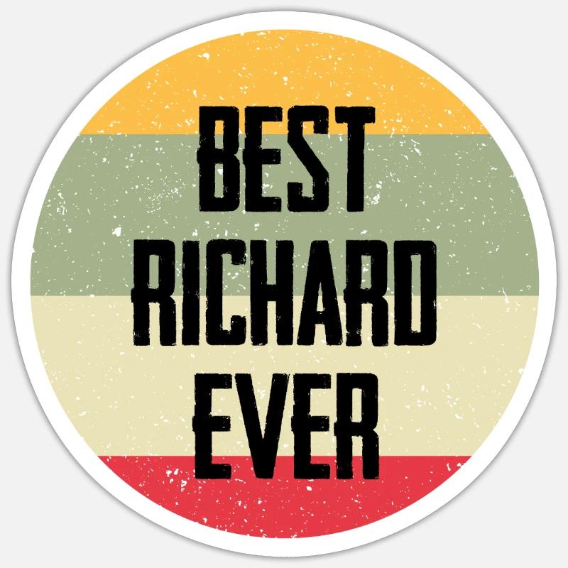 Best Richard Ever - Sticker size S (10 x 10 cm) - white matte