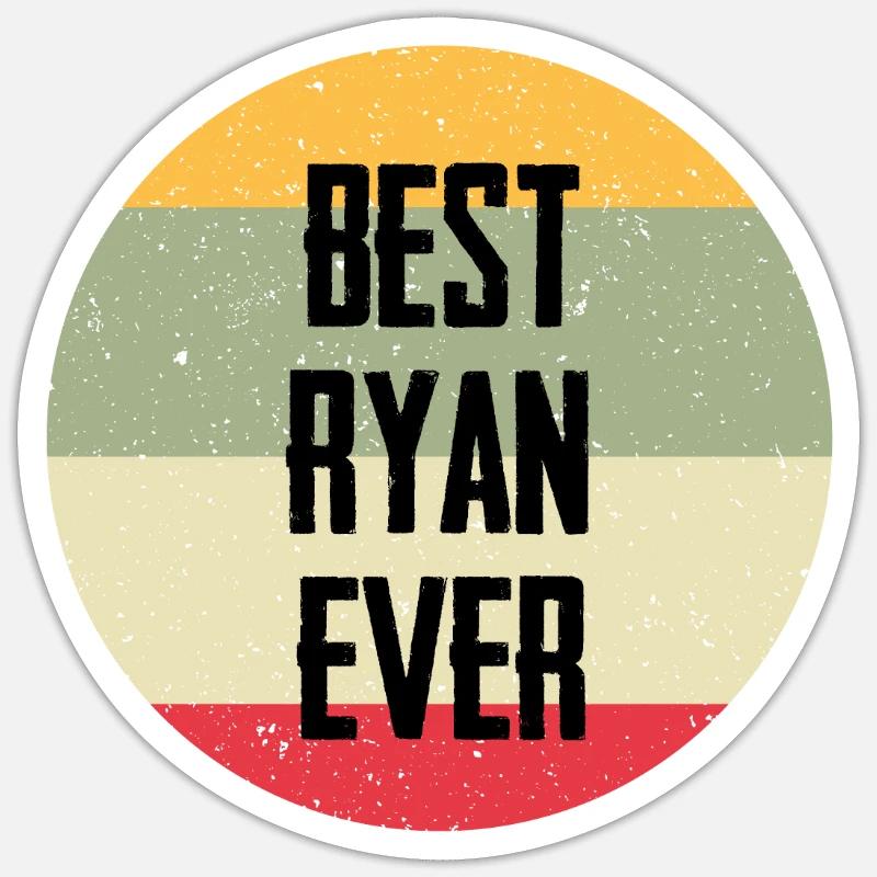 Best Ryan Ever - Sticker size S (10 x 10 cm) - white matte