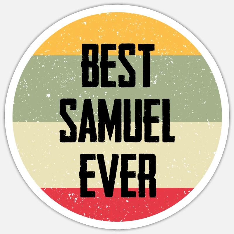 Best Samuel Ever - Sticker Größe S (10 x 10 cm) - Mattweiß