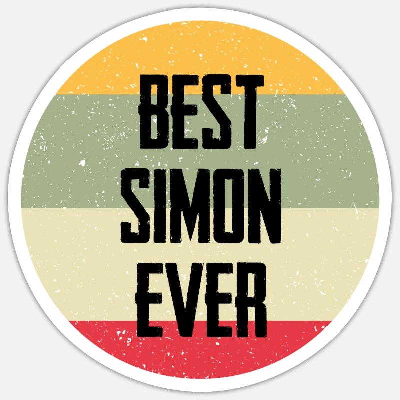 Best Simon Ever Sticker Größe S (10 x 10 cm)