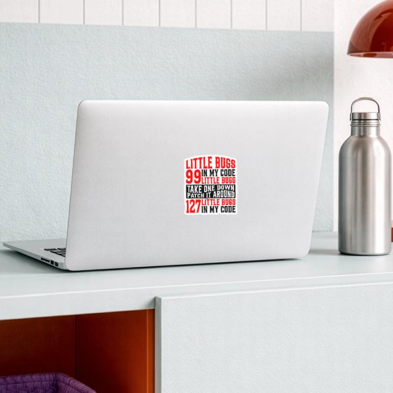 99 petits bugs dans mon code 7 Sticker taille S (10 x 10 cm)
