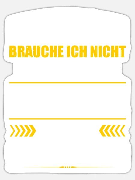 Markenklamotten Brauche Ich Nicht Pneumologe Arzt - Sticker Größe S (10 x 10 cm) - Mattweiß