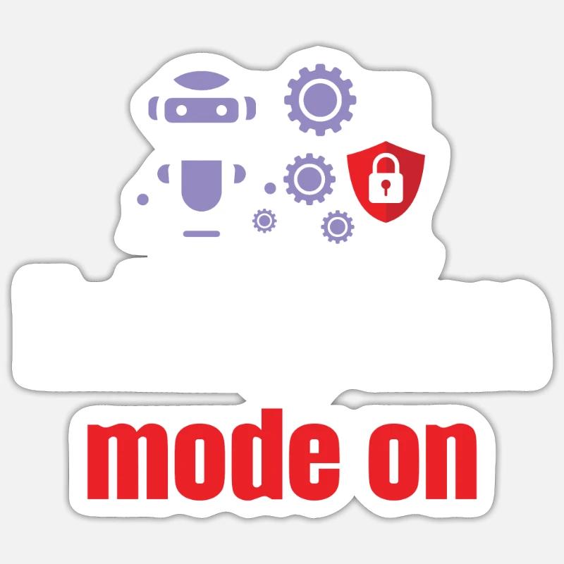 Encryption mode for - Sticker size S (10 x 10 cm) - white matte