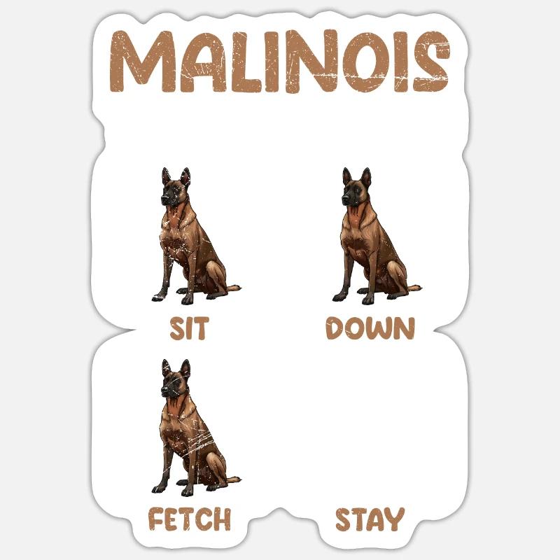 MALINOIS TRAINING 101 Belgian Shepherd Sticker size S (10 x 10 cm)