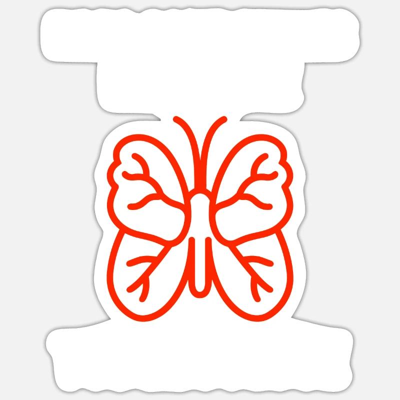 Sensibilisation à la tuberculose - Sticker taille S (10 x 10 cm) - blanc mat