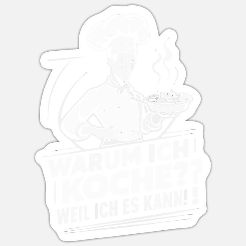 Cook Chef - Sticker size S (10 x 10 cm) - white matte