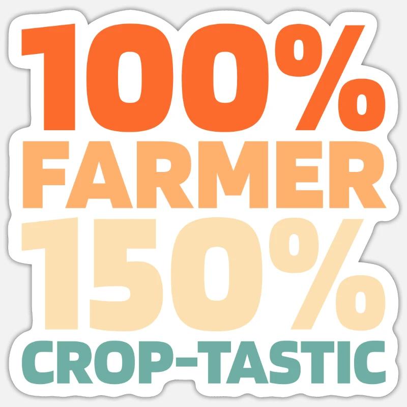 Farmer Farmer - Sticker size S (10 x 10 cm) - white matte