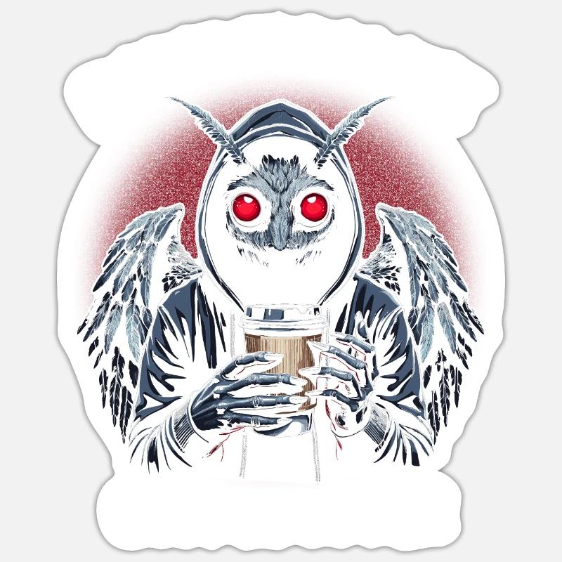 Point Pleasant Coffee Lover - Sticker size S (10 x 10 cm) - white matte