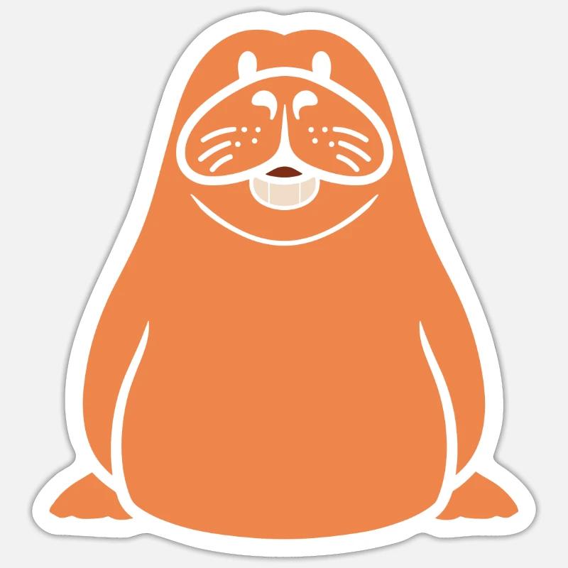 Morse - Sticker taille S (10 x 10 cm) - blanc mat