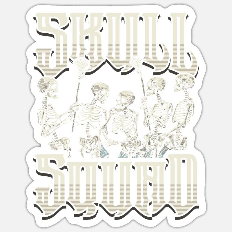 Lacrosse - Sticker size S (10 x 10 cm) - white matte