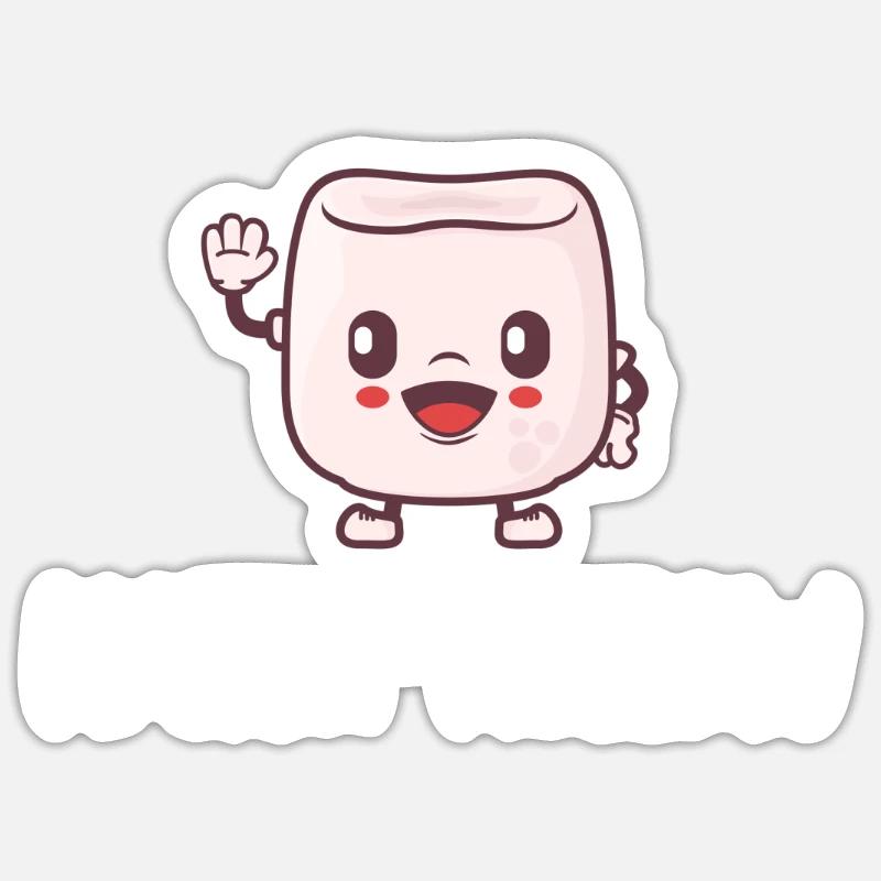 Marsh-mellow Marshmallow Puns Cocoa Rv Mountain Sticker Größe S (10 x 10 cm)