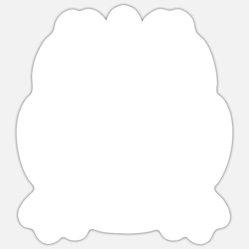 Crocodile - Sticker taille S (10 x 10 cm) - blanc mat