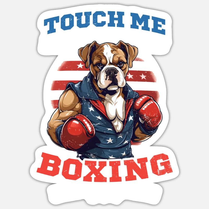 Boxe Boxe Leçon Sticker taille S (10 x 10 cm)