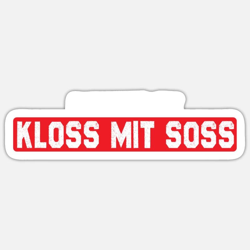 German food dumplings Nuremberg dialect Sticker size S (10 x 10 cm)