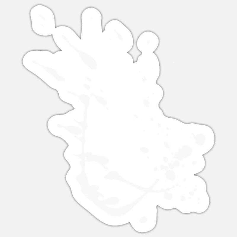 Farbspritzer - Spritzer / Fleck - Abstrakt Sticker Größe S (10 x 10 cm)