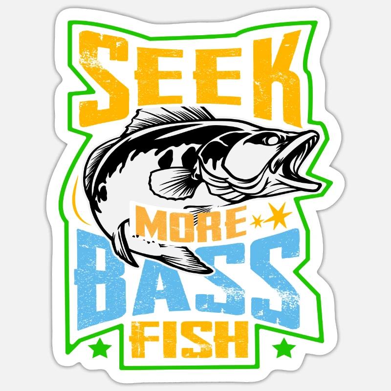Cherchez plus de Bass Fish Sticker taille S (10 x 10 cm)