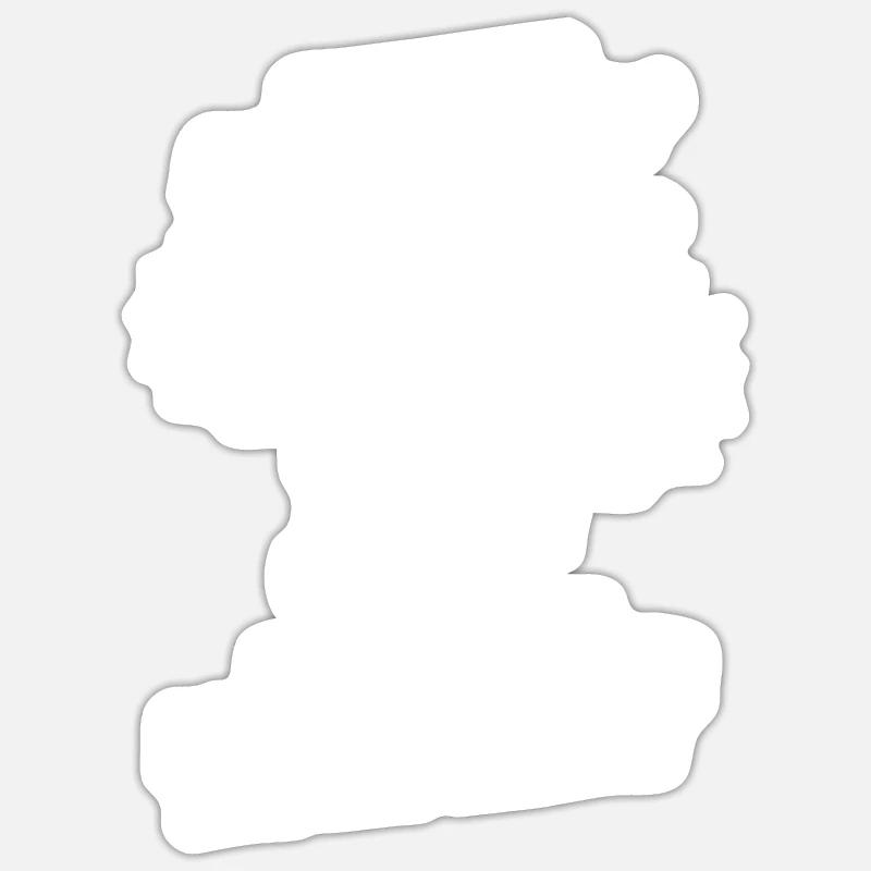 Kangaroo - Sticker size S (10 x 10 cm) - white matte