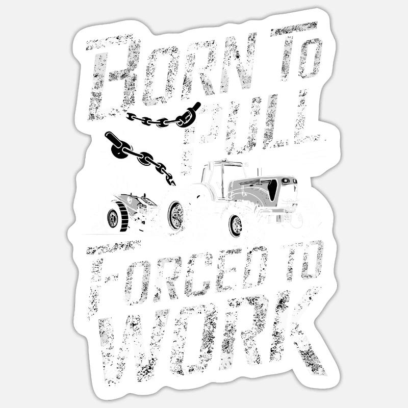 Tractor Pulling Tractor Pulling Tractor Power Farm Sticker size S (10 x 10 cm)