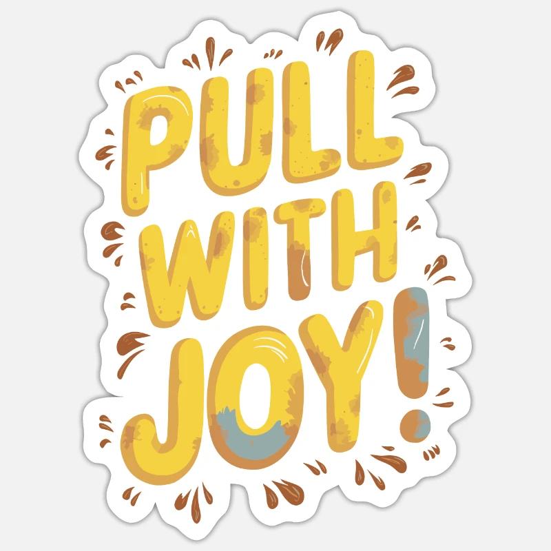 Tractor Pulling Tractor Pulling Tractor Power Farm Sticker size S (10 x 10 cm)