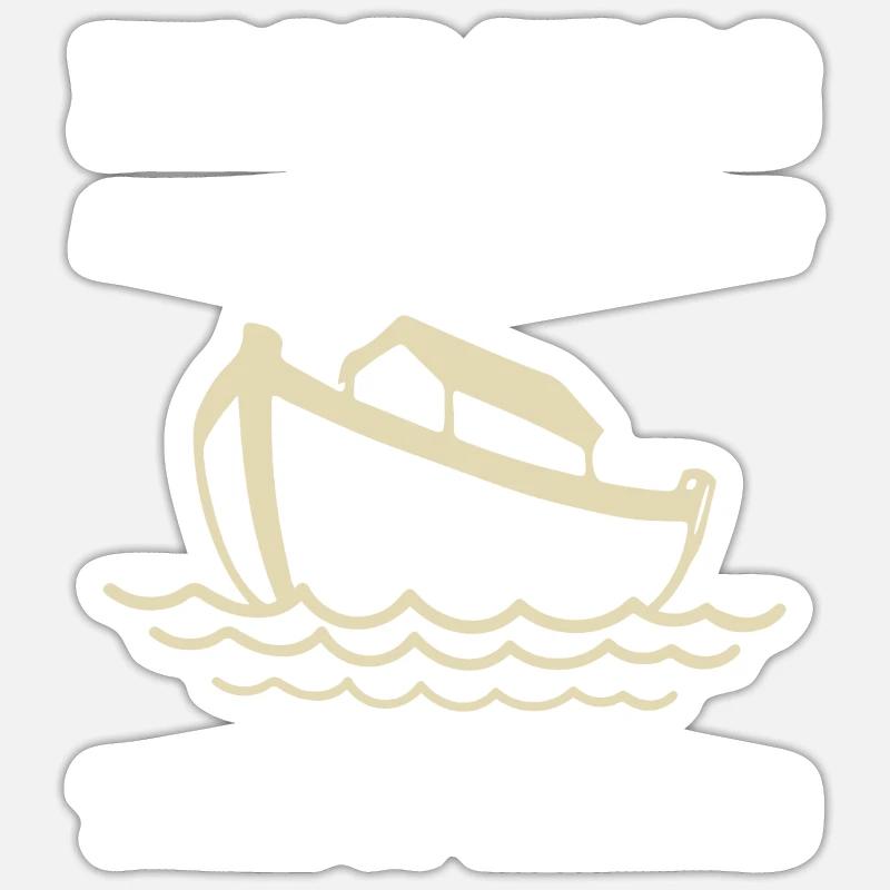 Noah Was A Conspiracy Theorist Then It Rained - Sticker size S (10 x 10 cm) - white matte