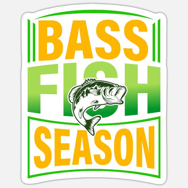 Barschfisch-Saison Sticker Größe S (10 x 10 cm)