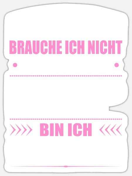 Markenklamotten Brauche Ich Nicht HEP Pflegerin - Sticker Größe S (10 x 10 cm) - Mattweiß